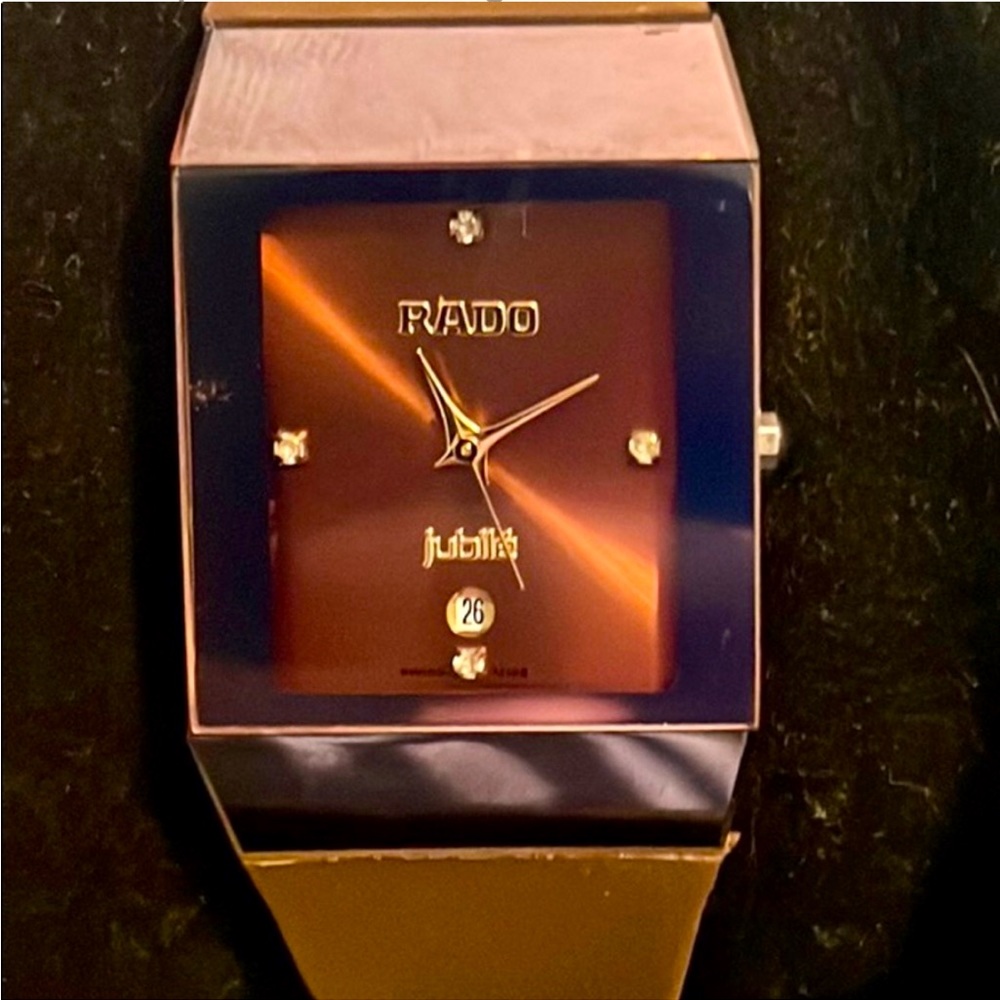 Rado jubilé watch vintage never worn extremely rare a with original packaging.